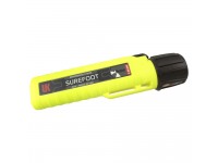 UK svjetiljka za kacigu 4AA eLED Surefoot - prednji prekidač - neonsko žuta